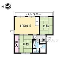 滋賀県大津市勧学１丁目（賃貸マンション2LDK・2階・50.04㎡） その2