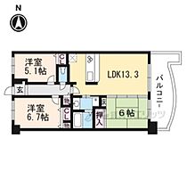 滋賀県大津市南志賀１丁目（賃貸マンション3LDK・6階・68.40㎡） その2