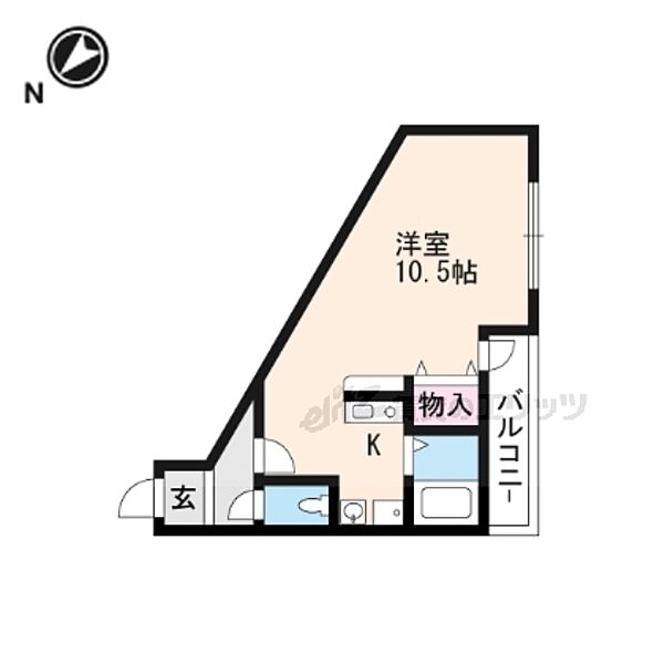 滋賀県大津市大萱５丁目(賃貸マンション1R・1階・30.05㎡)の写真 その2