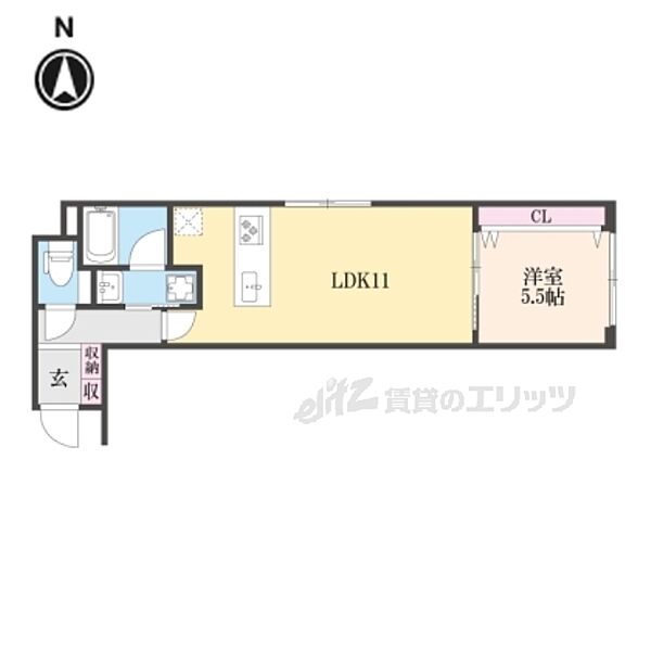 京都府京都市下京区富小路通松原下る本上神明町(賃貸マンション1LDK・4階・40.01㎡)の写真 その2