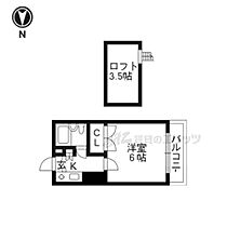 京都府京都市右京区西院乾町（賃貸アパート1K・2階・16.25㎡） その2