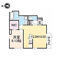 滋賀県大津市大萱５丁目（賃貸アパート1LDK・1階・46.18㎡） その2