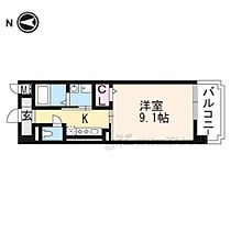 京都府京都市南区上鳥羽卯ノ花町（賃貸マンション1K・6階・30.96㎡） その2