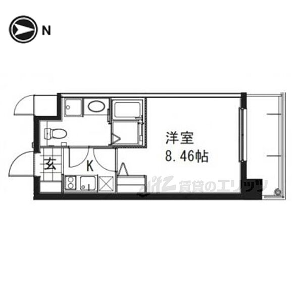 レジディア京都駅前 222｜京都府京都市南区東九条上殿田町(賃貸マンション1K・2階・26.28㎡)の写真 その2