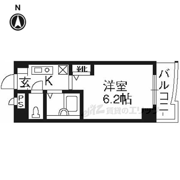 サンクチュアリ 302｜京都府京都市右京区西院三蔵町(賃貸マンション1K・3階・19.14㎡)の写真 その2