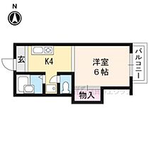 アネックスＭ 206 ｜ 京都府京都市伏見区深草西浦町６丁目（賃貸アパート1K・2階・21.00㎡） その2