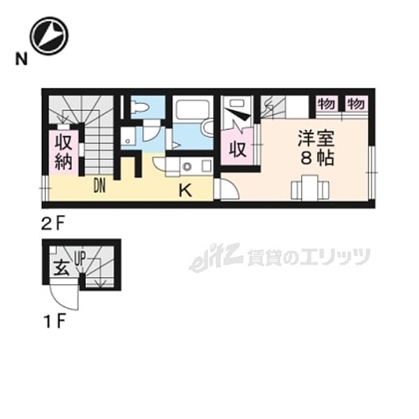 レオパレスＲａｋｕｅｎ 201｜滋賀県犬上郡豊郷町大字三ツ池(賃貸アパート1K・2階・28.02㎡)の写真 その2