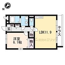 滋賀県栗東市中沢１丁目（賃貸アパート1LDK・2階・44.72㎡） その2