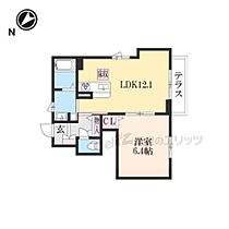 滋賀県彦根市南川瀬町（賃貸アパート1LDK・1階・44.36㎡） その2