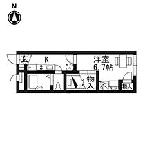 京都府京都市中京区西ノ京職司町（賃貸アパート1K・2階・19.87㎡） その2