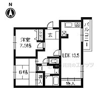 滋賀県大津市際川２丁目（賃貸マンション2LDK・1階・67.36㎡） その2