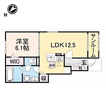 滋賀県高島市安曇川町西万木（賃貸アパート1LDK・1階・48.15㎡） その2