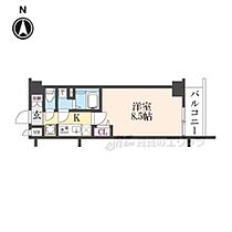 ＳＯＬ　ＣＲＥＳＴ　ＴＡＰＰ　伏見 504 ｜ 京都府京都市伏見区深草西浦町５丁目（賃貸マンション1K・5階・25.52㎡） その2