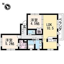 ソレイユ大津 101 ｜ 滋賀県大津市朝日が丘１丁目（賃貸マンション2LDK・1階・53.05㎡） その1