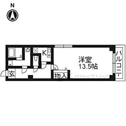ビレイユ真英ＡＮ 4階1LDKの間取り