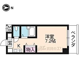セントガーデン 1Kの間取図画像