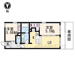 with京Grandes 2LDKの間取図画像