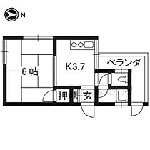 睦苑 202 ｜ 京都府京都市伏見区深草西浦町６丁目（賃貸アパート1K・2階・21.06㎡） その2