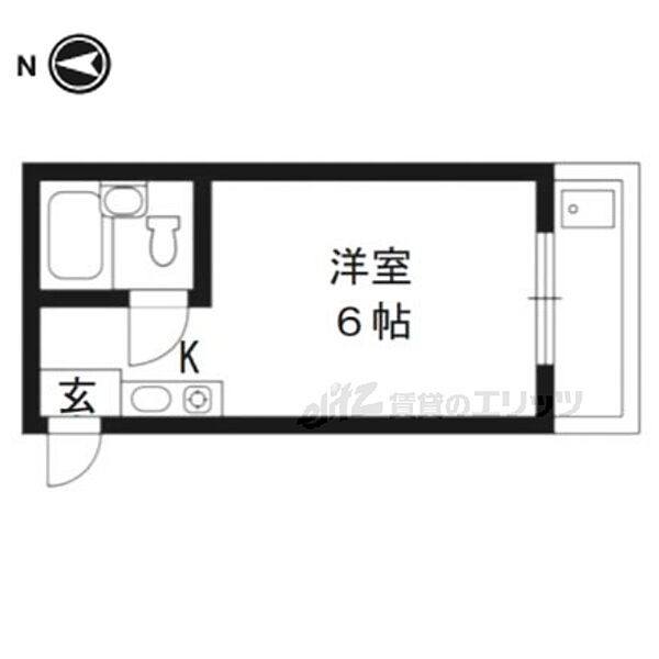 ラポルテ伏見 205｜京都府京都市伏見区成町(賃貸マンション1R・2階・18.70㎡)の写真 その2