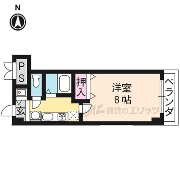 京都府京都市伏見区竹田西段川原町(賃貸マンション1K・6階・25.60㎡)の写真 その2