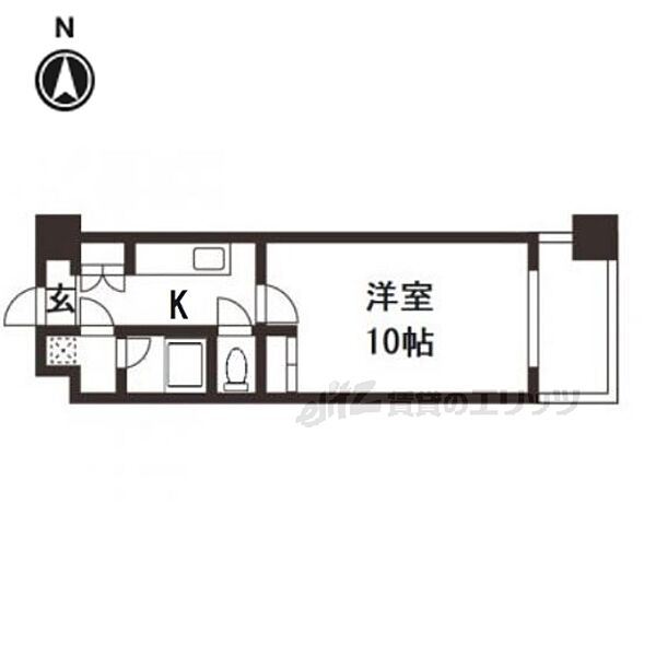 京都府京都市山科区竹鼻堂ノ前町(賃貸マンション1K・6階・30.30㎡)の写真 その2