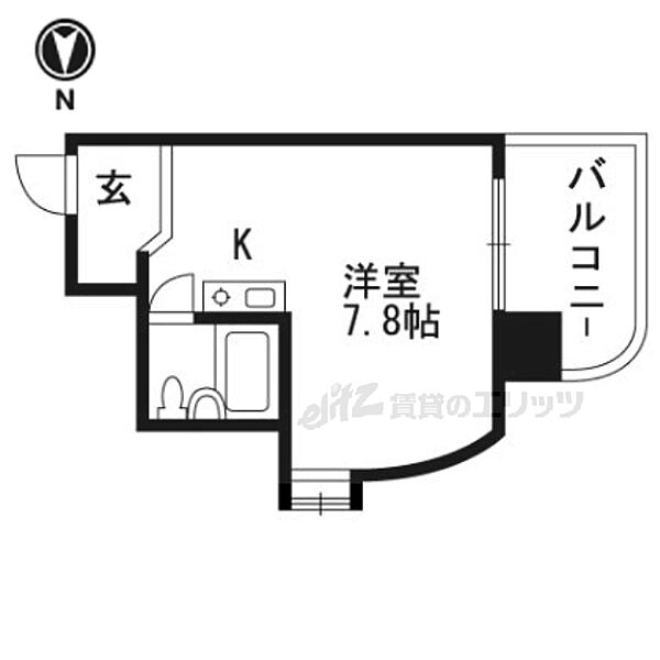 朝日プラザ鴨川II ｜京都府京都市南区東九条北松ノ木町(賃貸マンション1R・4階・17.00㎡)の写真 その2