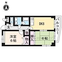 カルモ中村 101 ｜ 京都府京都市右京区西京極三反田町（賃貸マンション2DK・1階・51.17㎡） その2