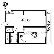 パレス稲荷 202 ｜ 京都府京都市伏見区深草秡川町（賃貸マンション1LDK・2階・38.00㎡） その2