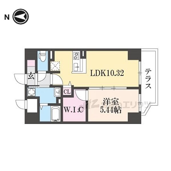 京都府京都市南区吉祥院三ノ宮西町(賃貸マンション1LDK・1階・41.60㎡)の写真 その1