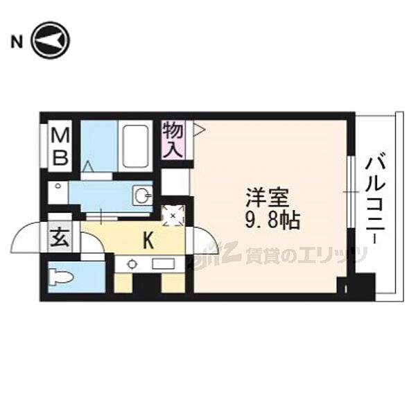 ファービースコート東野 504｜京都府京都市山科区東野北井ノ上町(賃貸マンション1K・5階・26.77㎡)の写真 その1