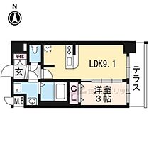 京都府京都市南区東九条西河辺町（賃貸マンション1LDK・1階・30.42㎡） その2