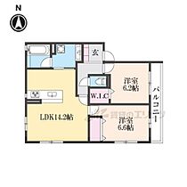 京都府京都市伏見区桃山最上町（賃貸マンション2LDK・2階・62.10㎡） その2