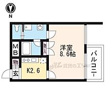 京都府京都市下京区西七条赤社町（賃貸マンション1K・1階・25.00㎡） その2