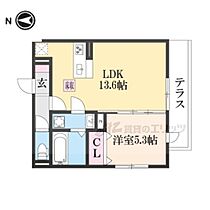 Ｄ－ＲＯＯＭ深草小久保町Ｂ 103 ｜ 京都府京都市伏見区深草小久保町（賃貸アパート1LDK・1階・40.04㎡） その2