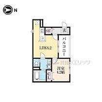 京都府京都市山科区大宅坂ノ辻町（賃貸アパート1LDK・3階・30.69㎡） その2