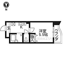 京都府京都市下京区西洞院通松原下る永倉町（賃貸マンション1K・5階・20.00㎡） その2