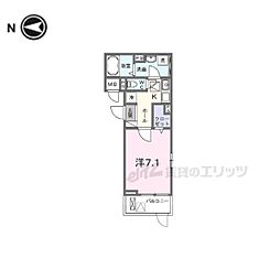 ＦｏｒｚａＤＫIII 1階1Kの間取り