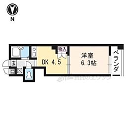 都々路ビル 1DKの間取図画像