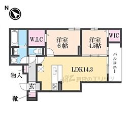 STグランツ 2LDKの間取図画像
