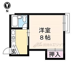 ハイツゴトウ 1Kの間取図画像