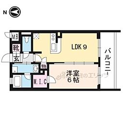 エステムプラザ京都聚楽第雅邸 1LDKの間取図画像
