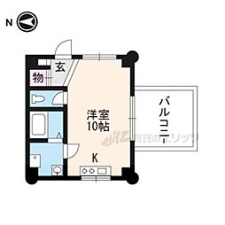 VIEFLAT・L 1Kの間取図画像