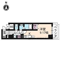 ファミネス上殿田 ワンルームの間取図画像