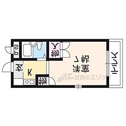 ベェルビュウ大塚 1Kの間取図画像