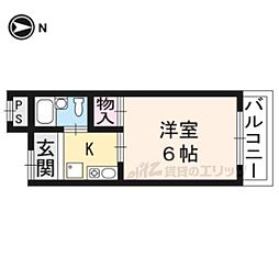 キョーナンビル 1Kの間取図画像