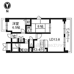 グラヴィール 2LDKの間取図画像