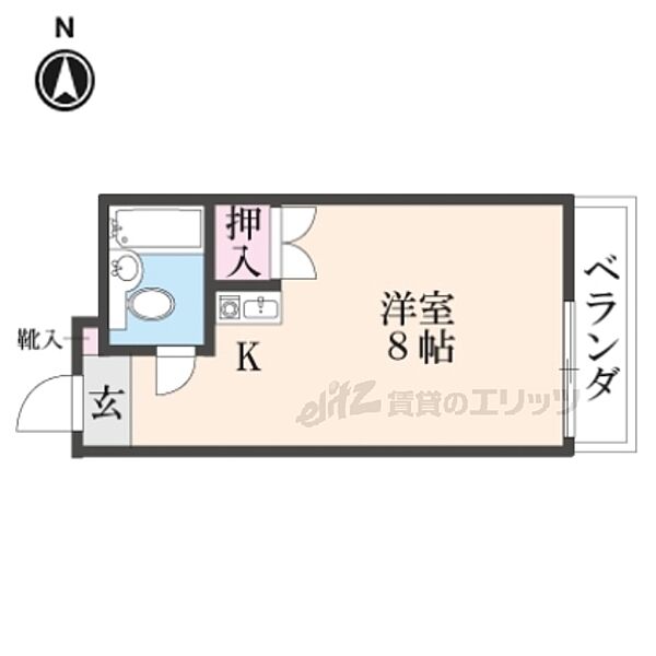 レスポワール山科 203｜京都府京都市山科区大宅辻脇町(賃貸マンション1K・2階・23.20㎡)の写真 その2