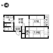 京都府長岡京市友岡一丁目（賃貸マンション2LDK・3階・41.00㎡） その2