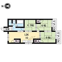 リューライフ辻 1-C ｜ 京都府京都市山科区椥辻番所ヶ口町（賃貸マンション3LDK・1階・59.67㎡） その2