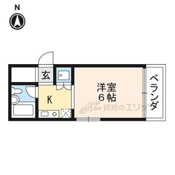 京都府京都市東山区本町4丁目(賃貸マンション1K・3階・14.70㎡)の写真 その2